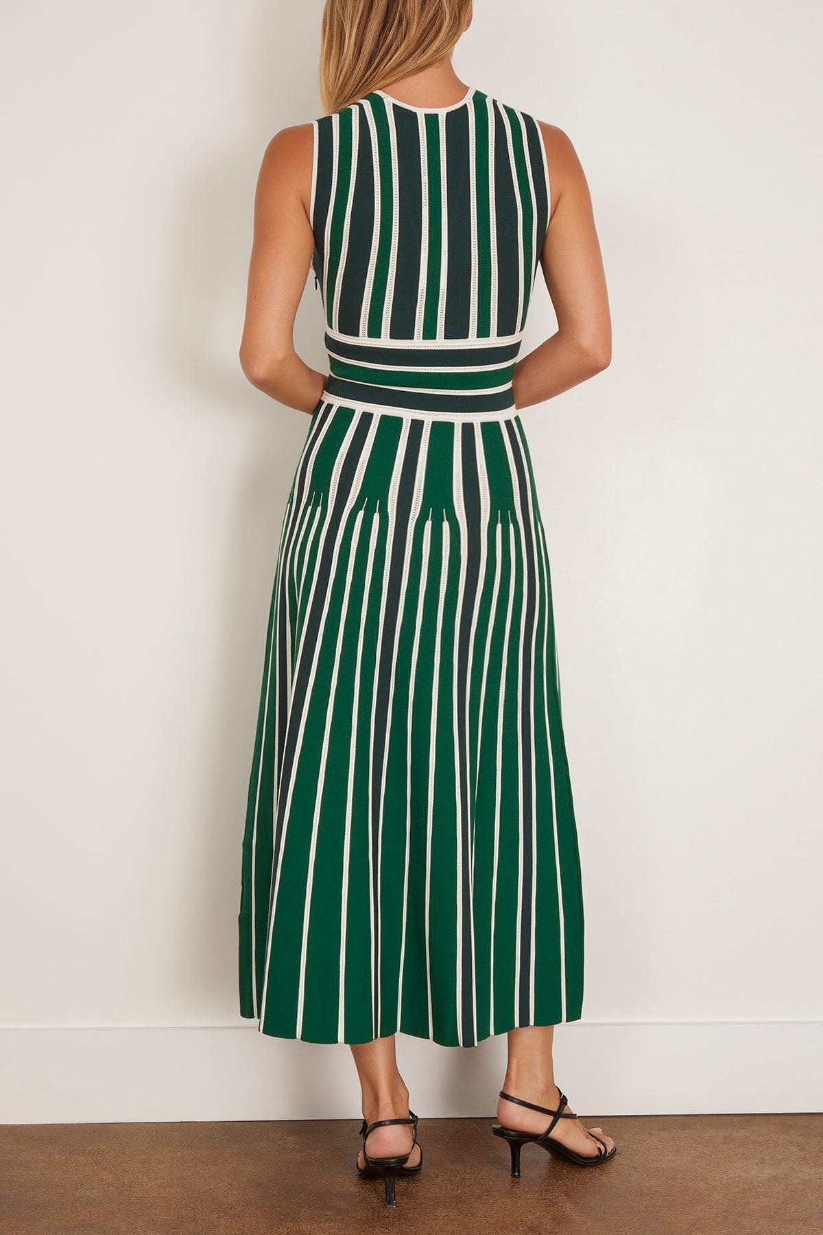 Tallone Knitted Dress in Green - 4