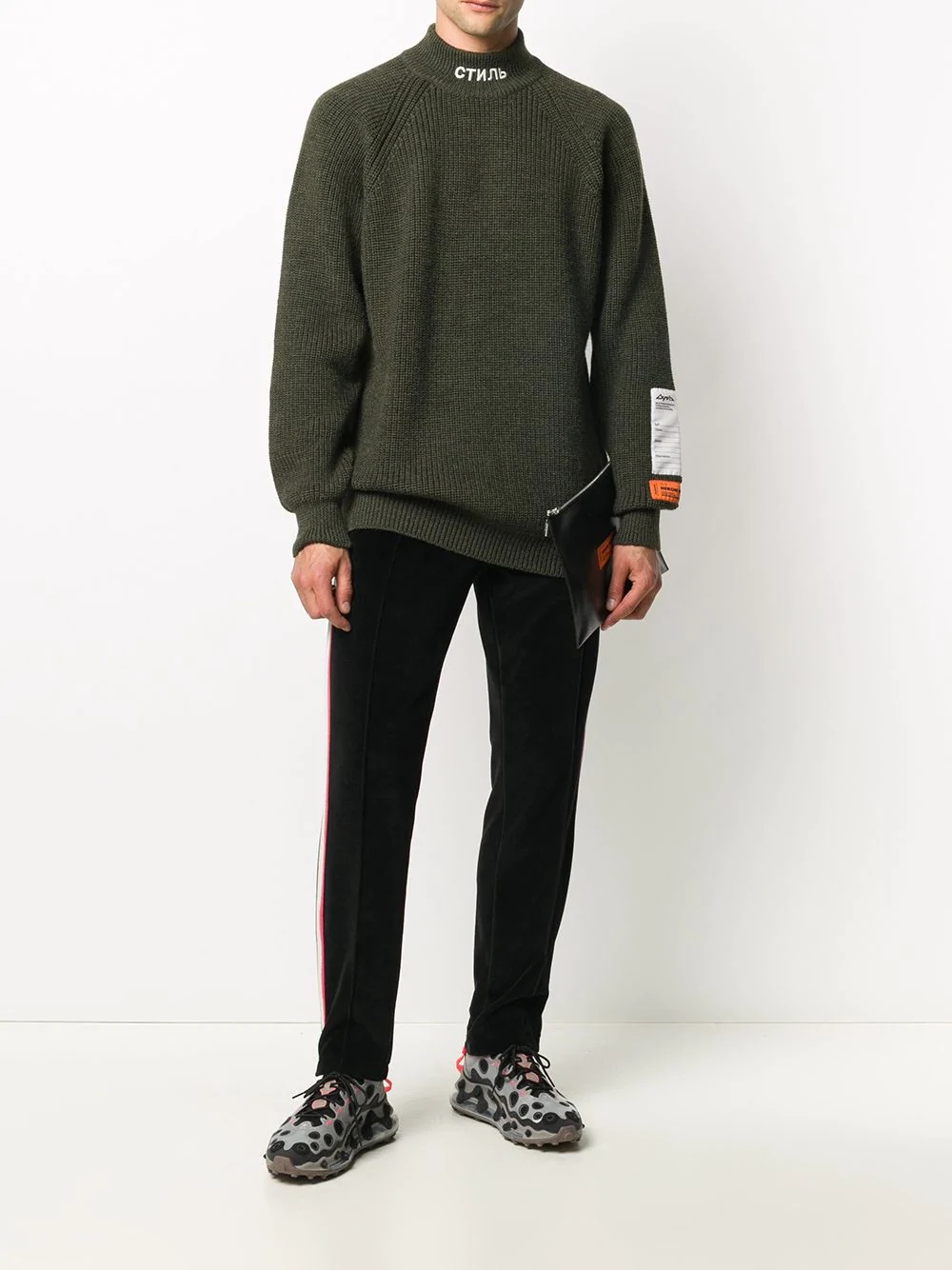 logo embroidered oversized jumper - 2