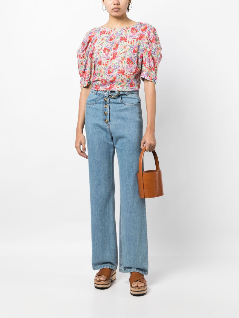 ba&sh open-back tie-fastening blouse outlook