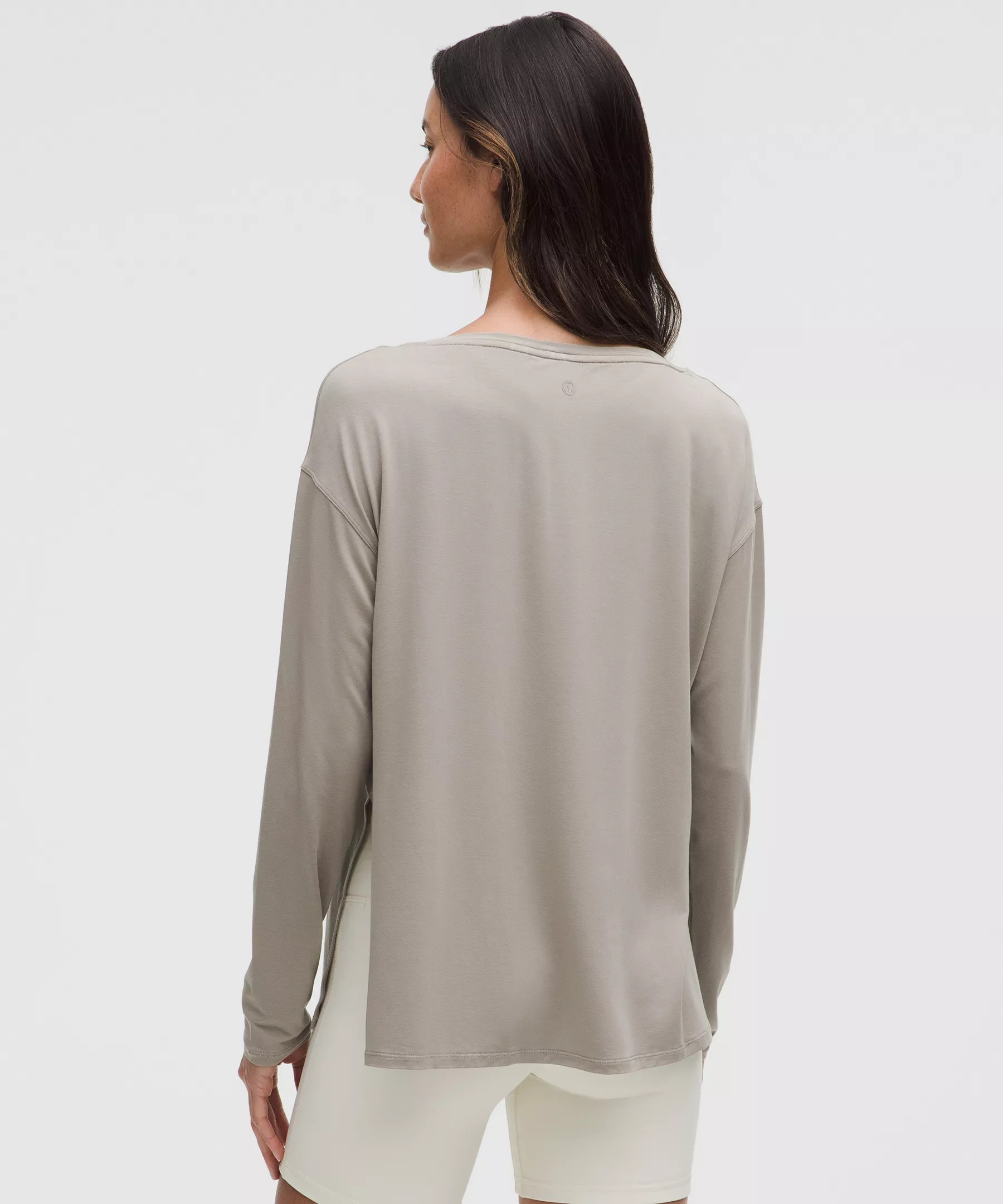 SilkAppeal Side-Slit Long-Sleeve Shirt - 3