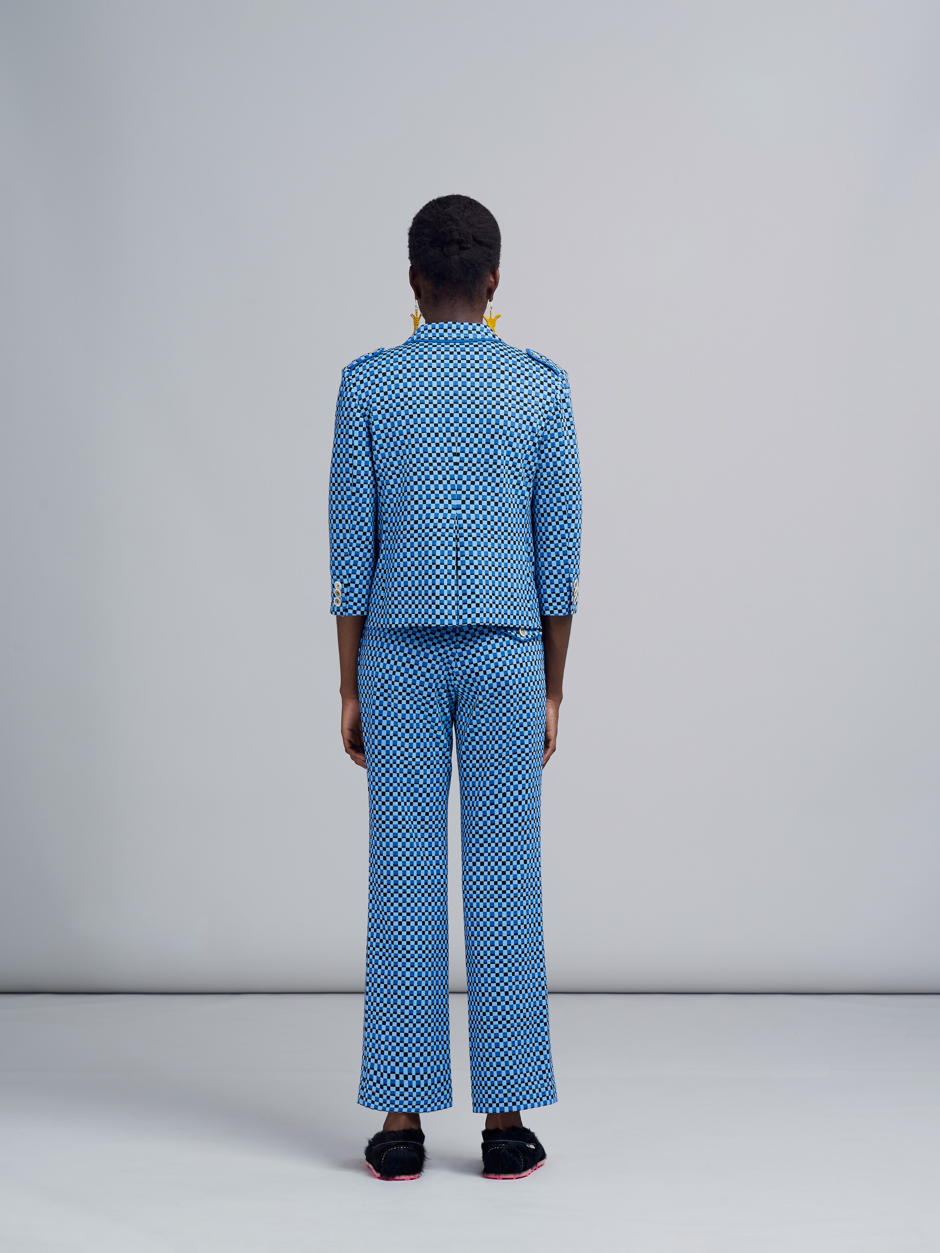 JACQUARD JERSEY CROPPED TROUSERS - 3