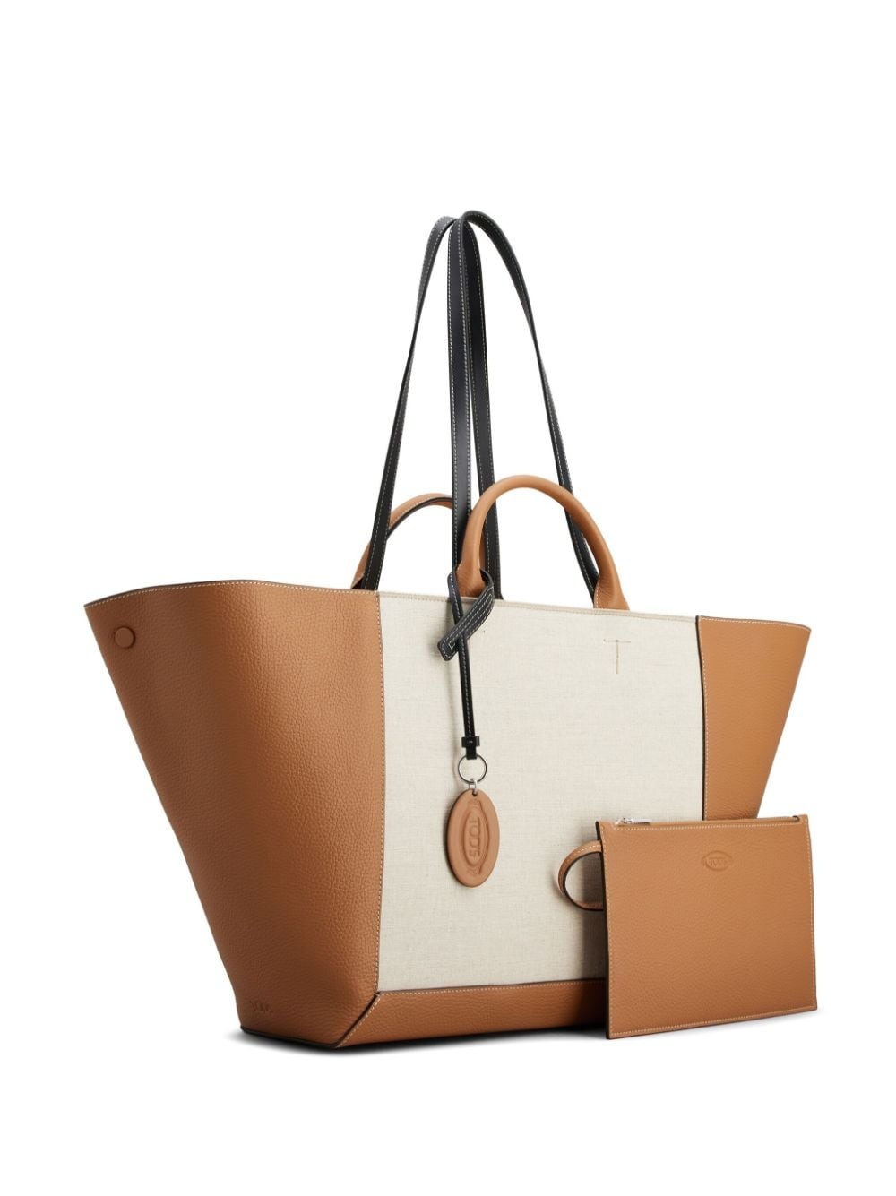 panelled colour-block tote bag - 2