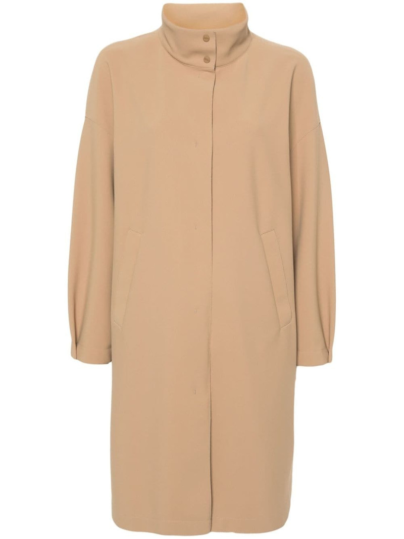 single-breasted midi coat 1