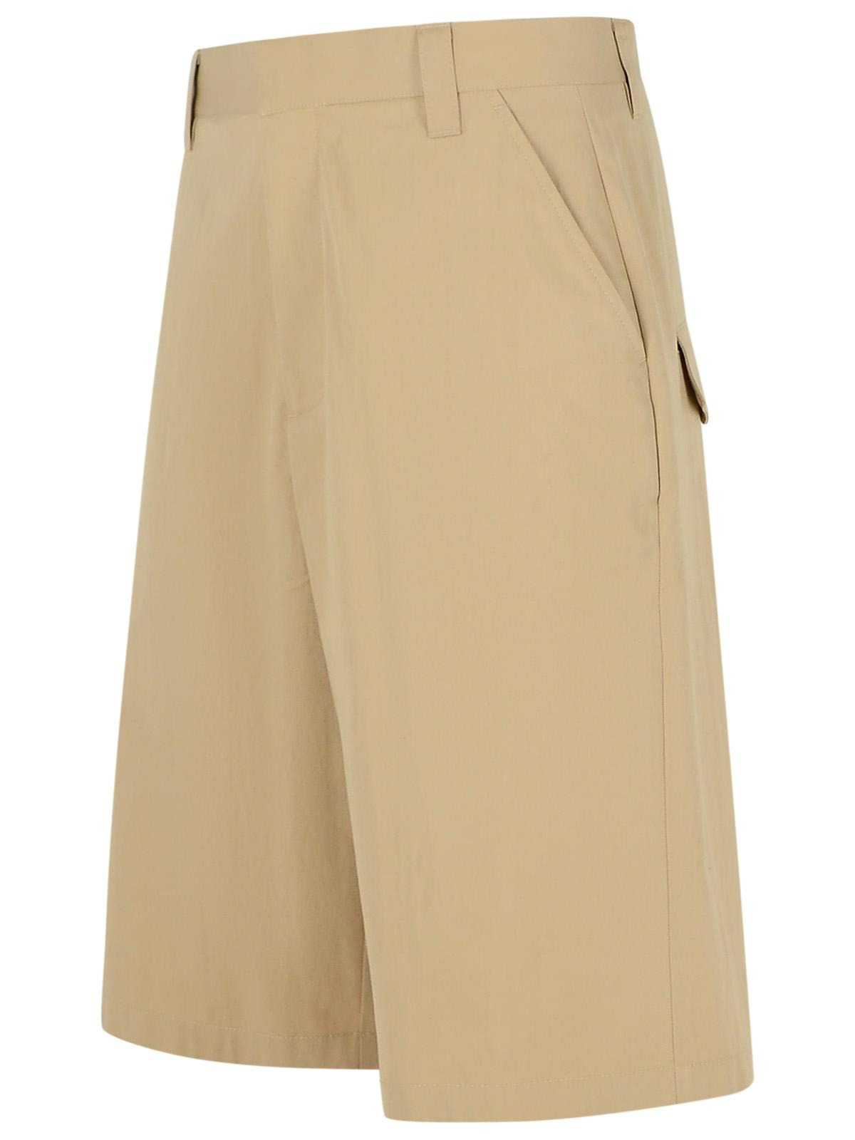 Moschino Beige Cotton Blend Bermuda Shorts Men - 2