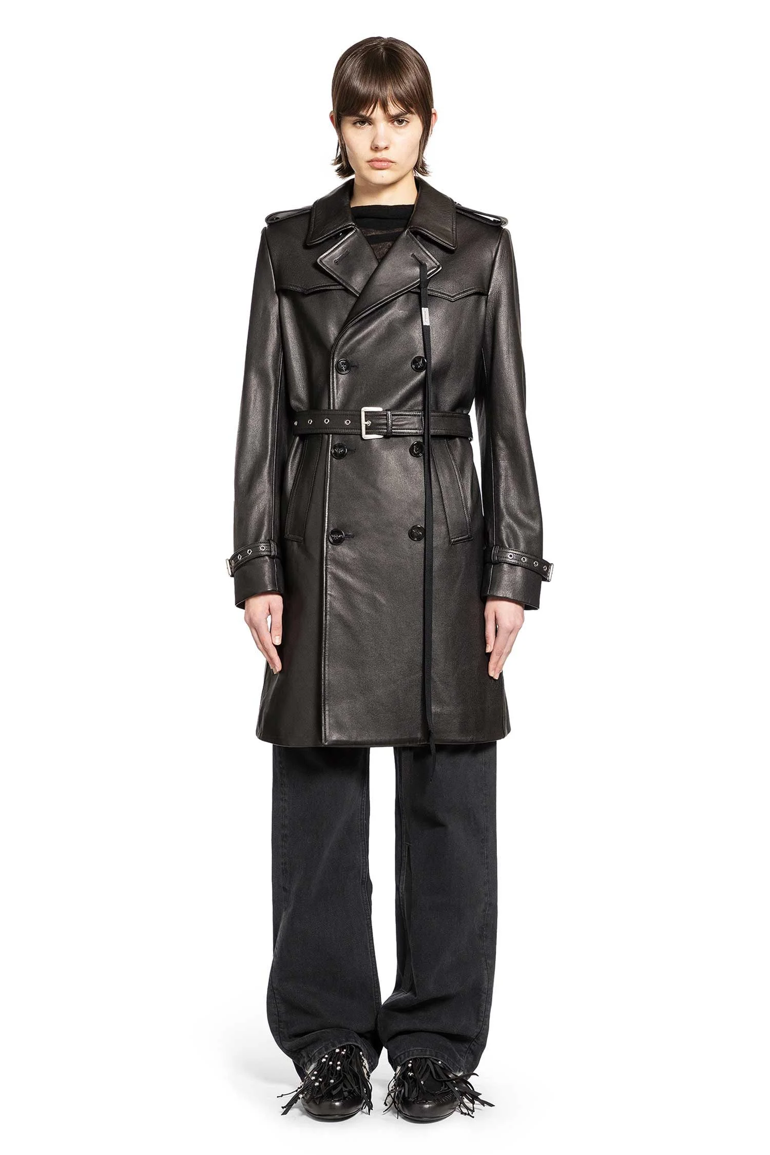 Eda Fitted Double Breasted Coat - 1