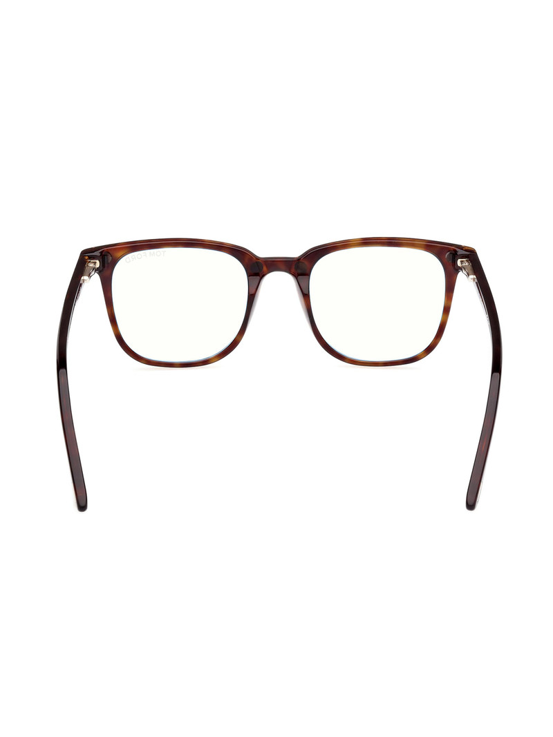 Women's 50MM Square Clip-On Glasses - Classic Havana Blue 6