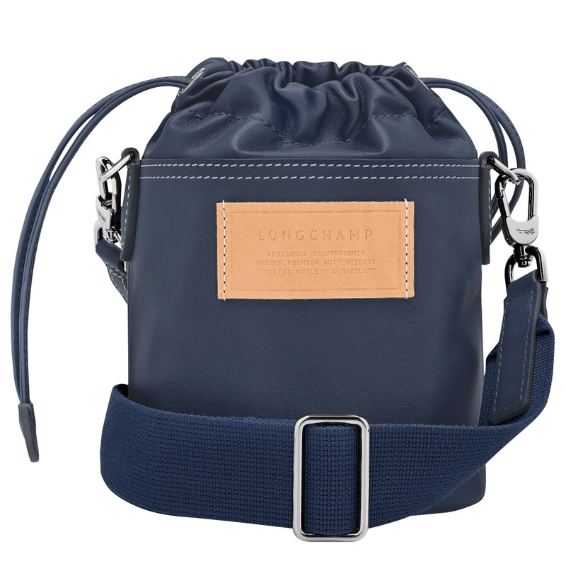 Le Pliage Xtra XS Bucket bag Navy - Leather 4