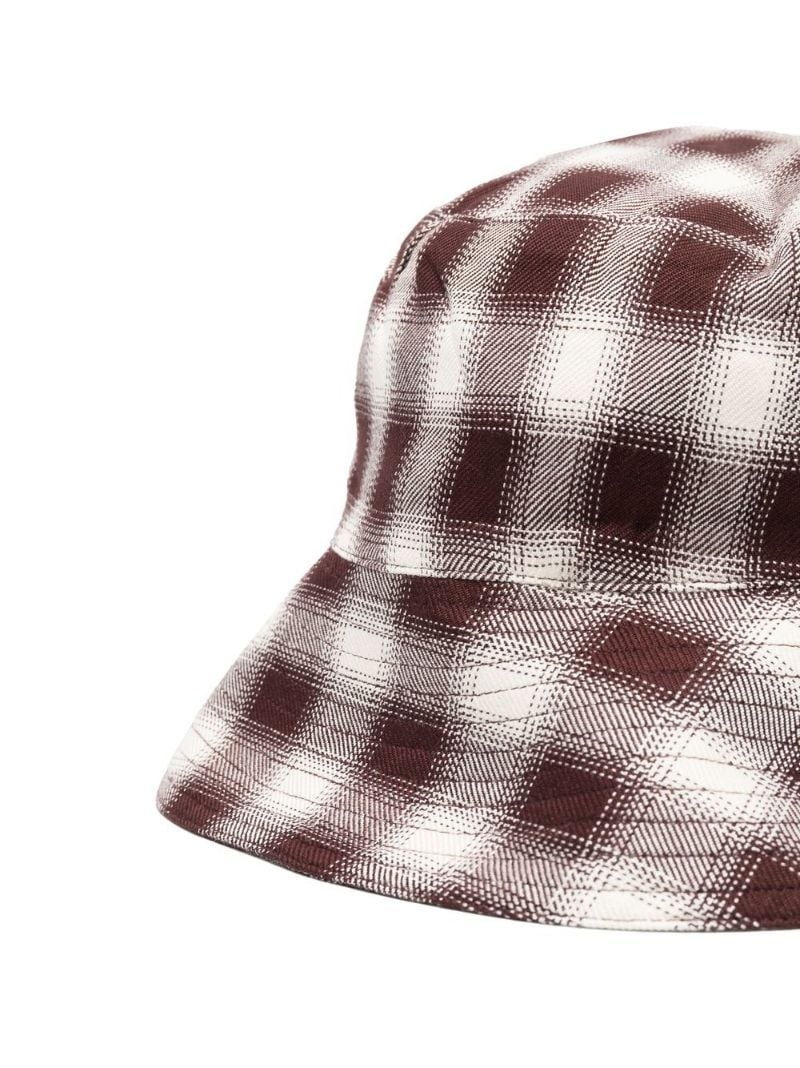 checked bucket hat - 2