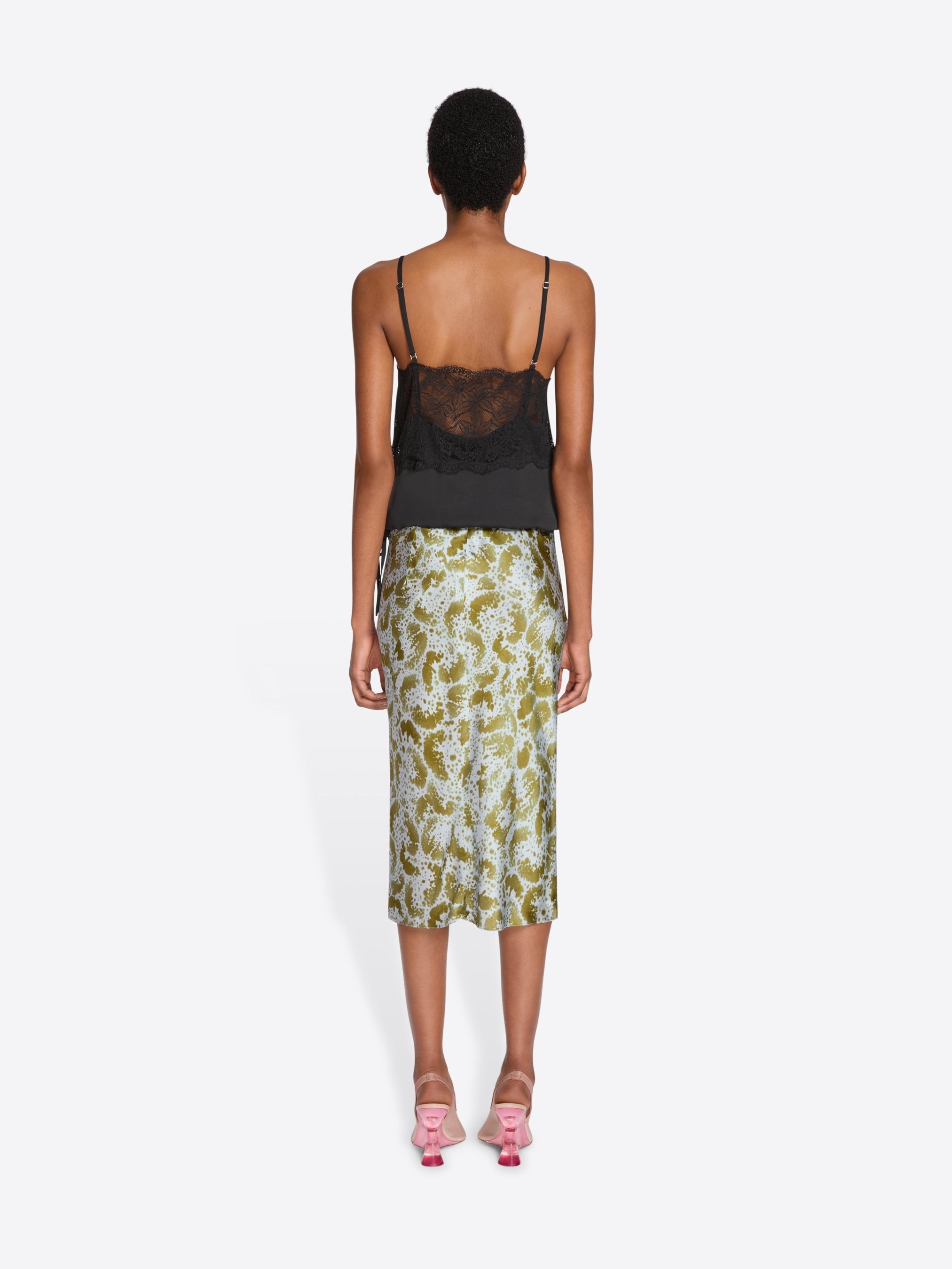 PRINTED SILK SKIRT - 4
