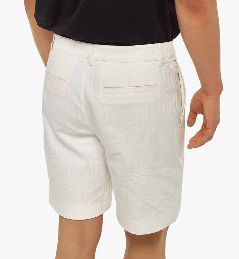 Men’s Cubic Jacquard Denim Shorts 4