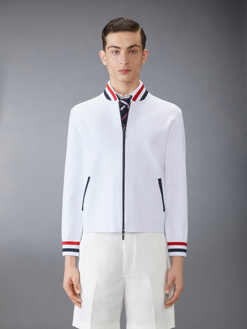 Thom Browne STRETCH VISCOSE TENNIS JACKET outlook