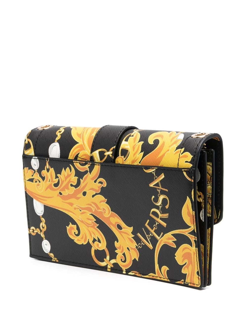 baroque-print cross body bag - 4
