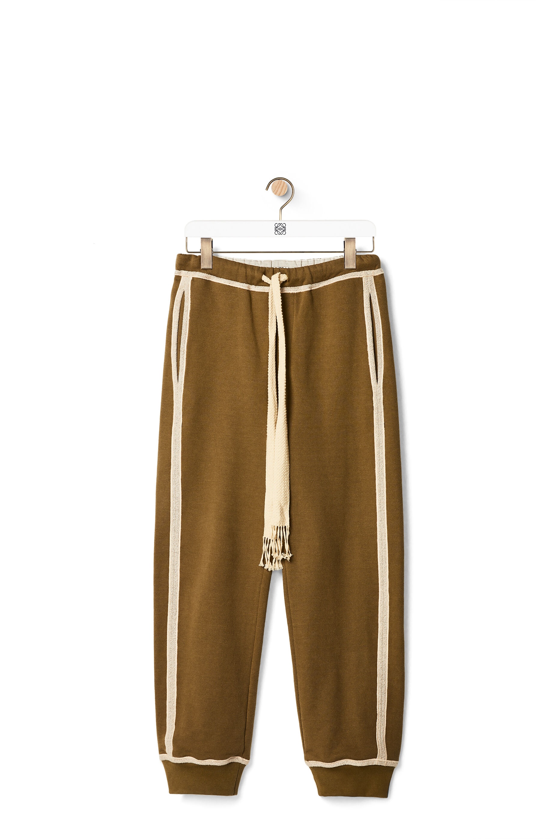 Anagram embroidered track trousers in cotton - 1