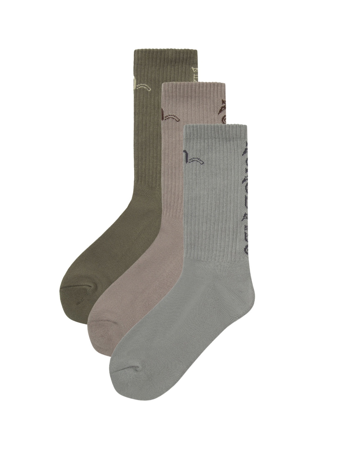 Three-Pack Seagull and EVISUKURO Jacquard Socks - 12