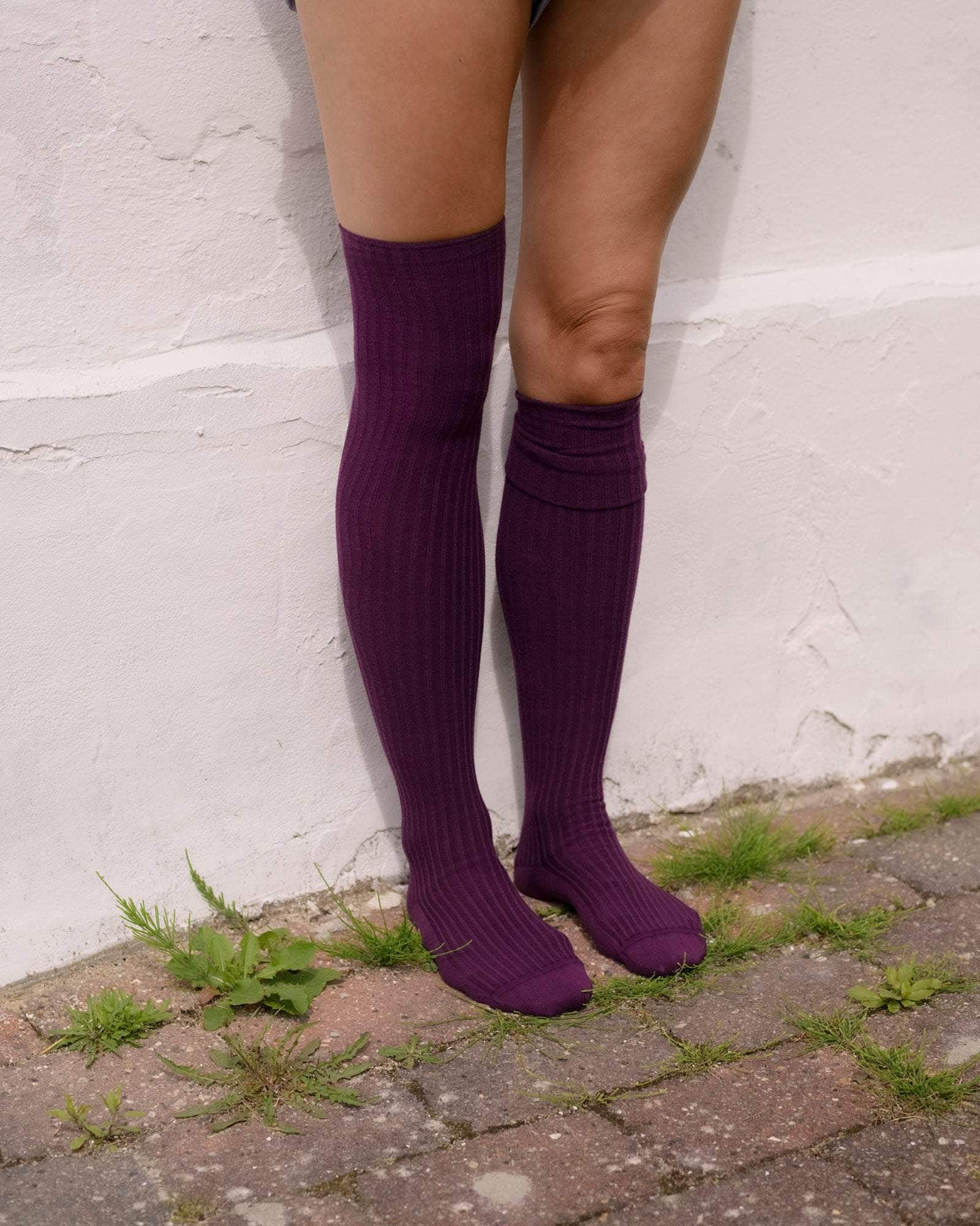 Overknee Socks - Fine Organic Cotton Rib - 2