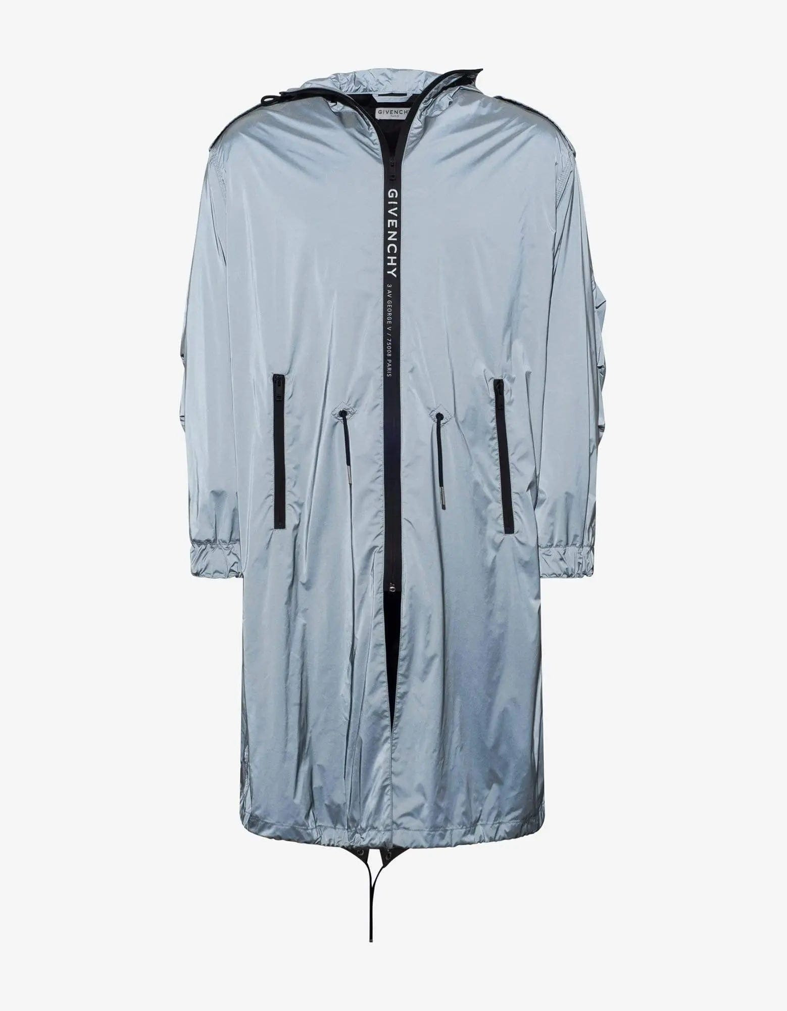Givenchy Grey Reflective Nylon Parka - 5