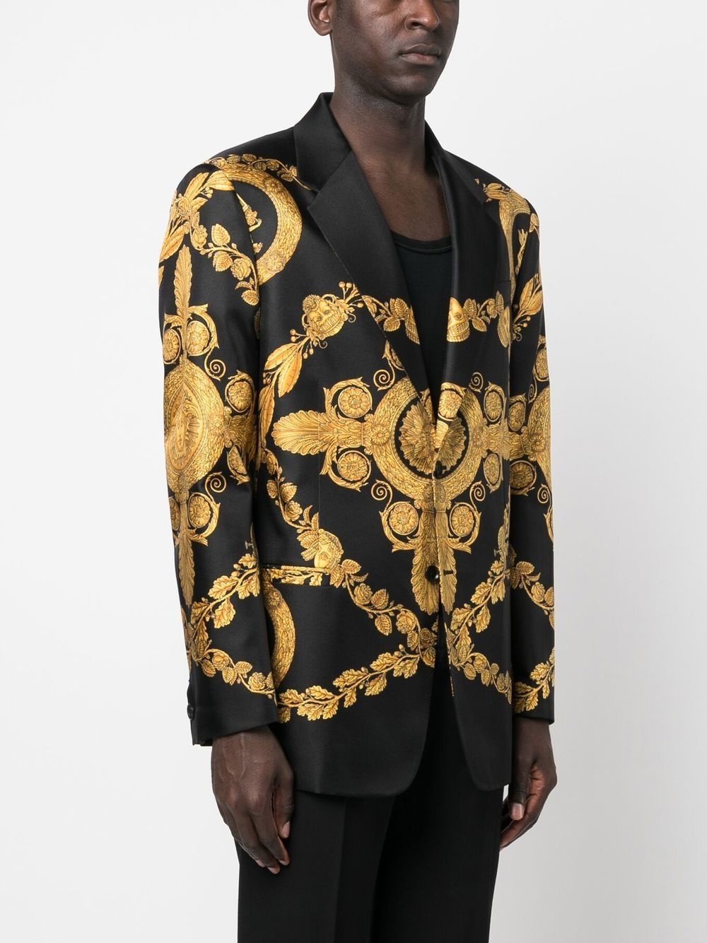 Maschera Baroque print blazer - 3