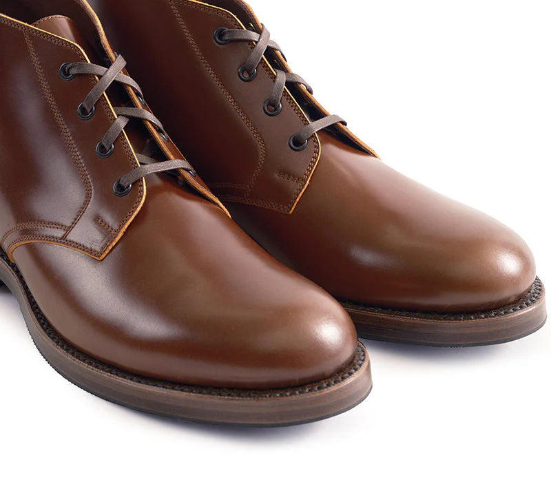LK-022 Steadfast Chukka Shinki Hikaku Shell Cordovan Cognac - 8