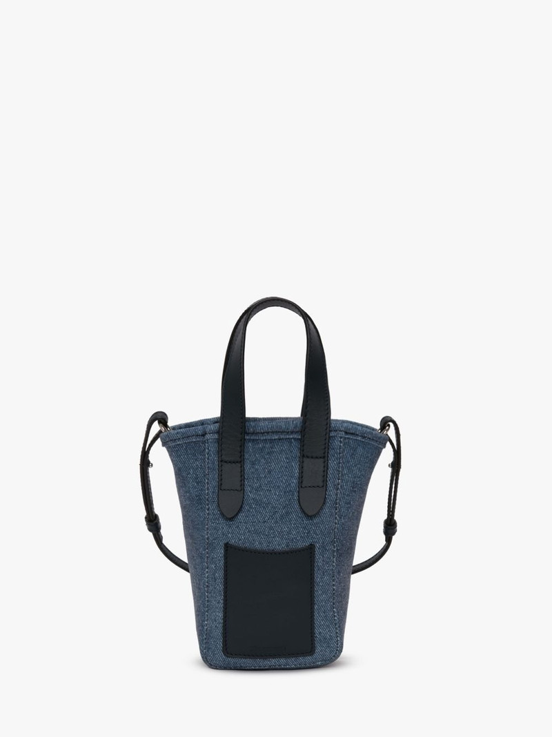 MINI BELT TOTE - MINI VELVET PRINTED DENIM TOTE BAG 4