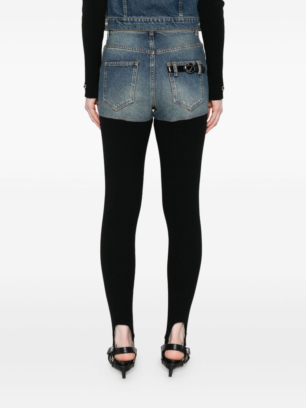 Hybrid ribbed denim jeans - 4