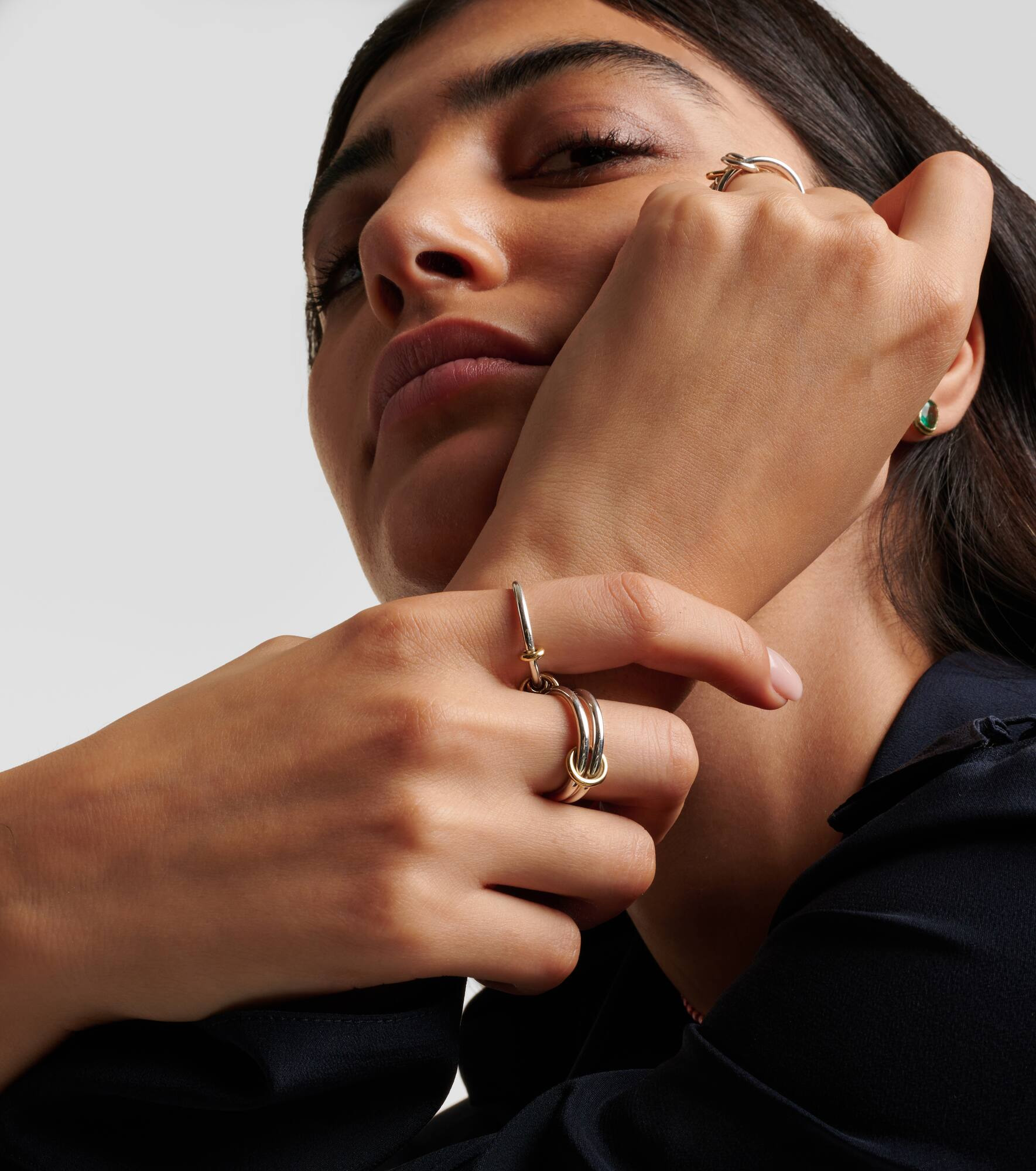 Raneth sterling silver and 18kt gold ring - 3