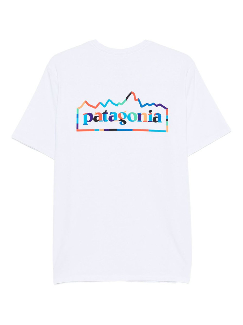 Patagonia logo-embroidered graphic t-shirt outlook