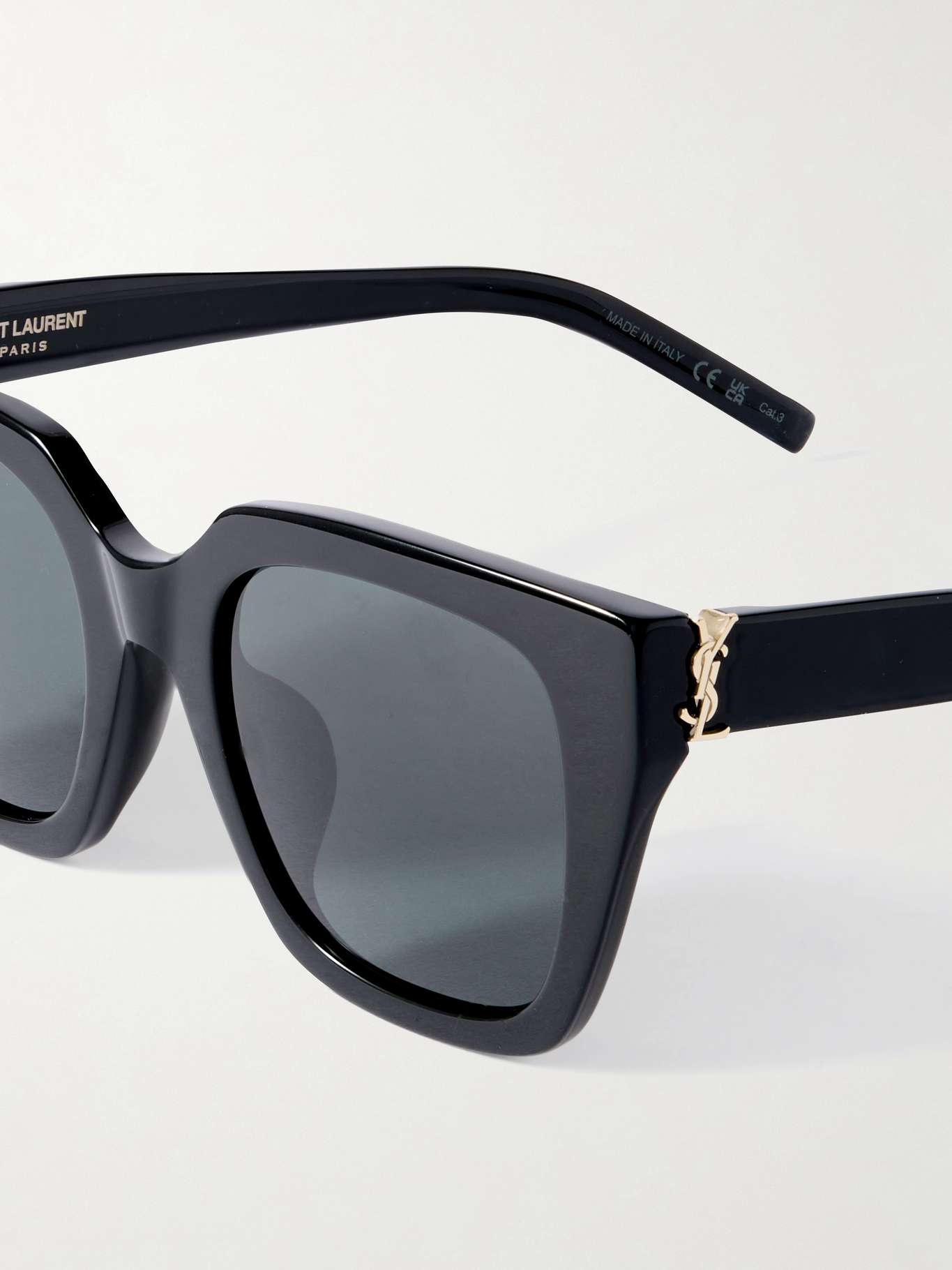 Oversized cat-eye acetate sunglasses Black - 4