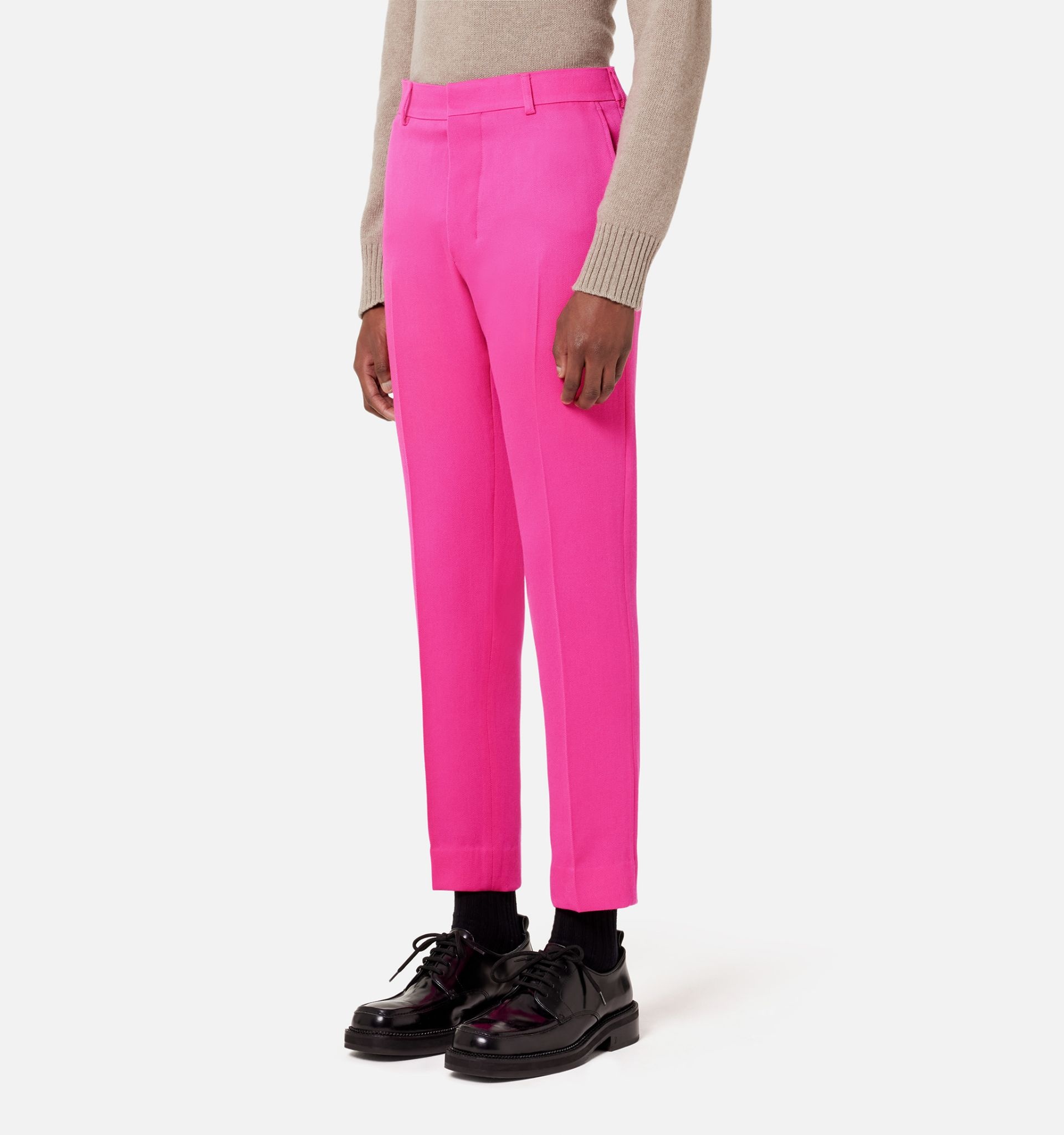 Cigarette Fit Trousers - 4