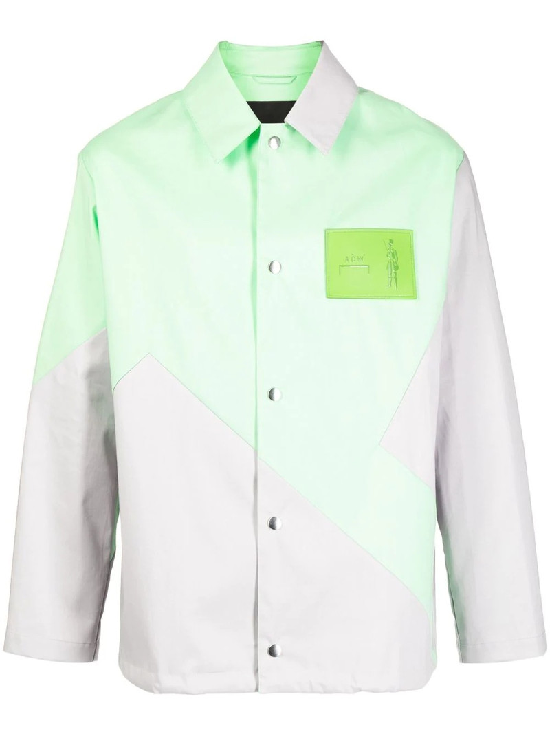 geometric panelled shirt 1