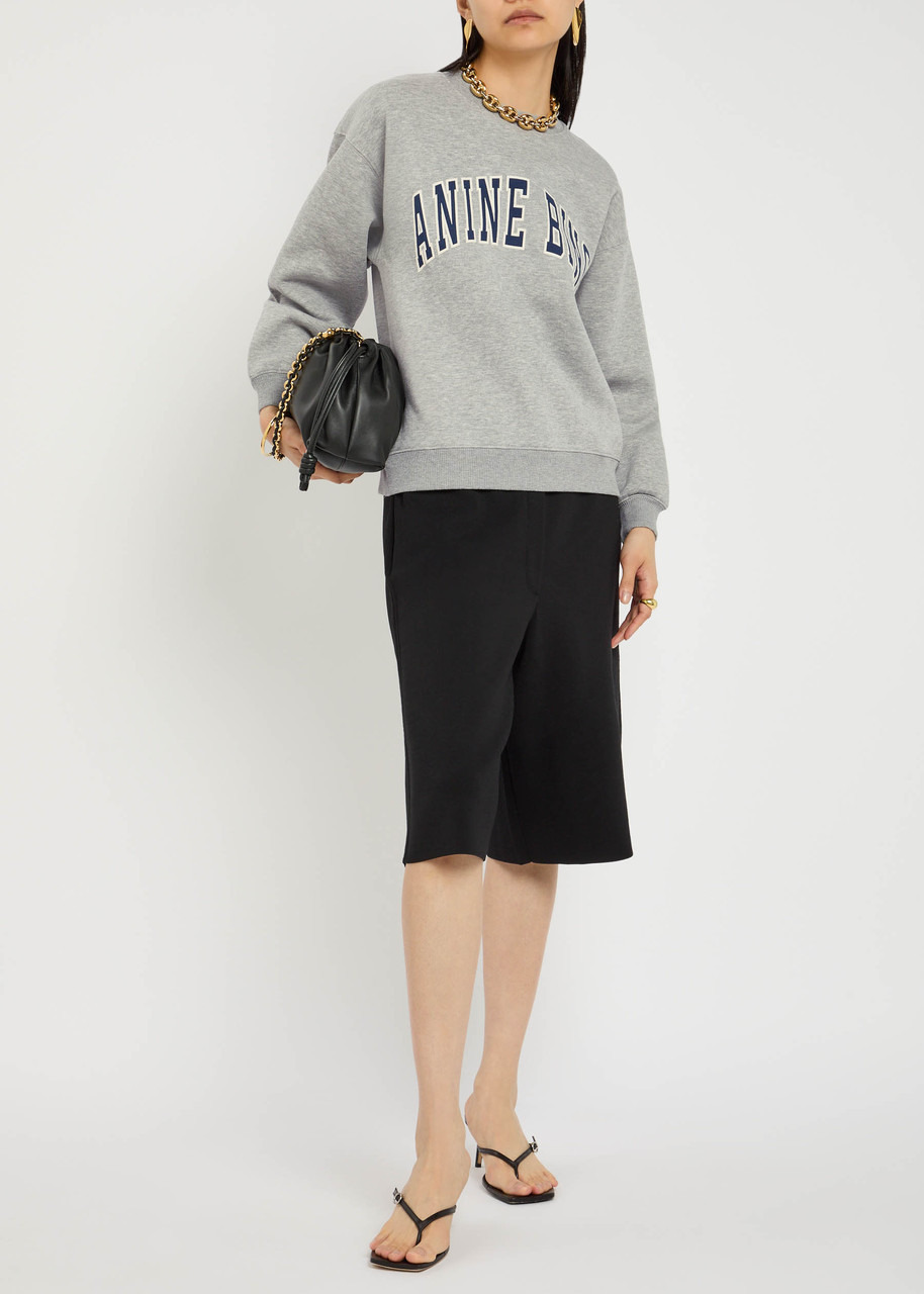 Anine Bing Spencer Logo Cotton-blend Sweatshirt - 4