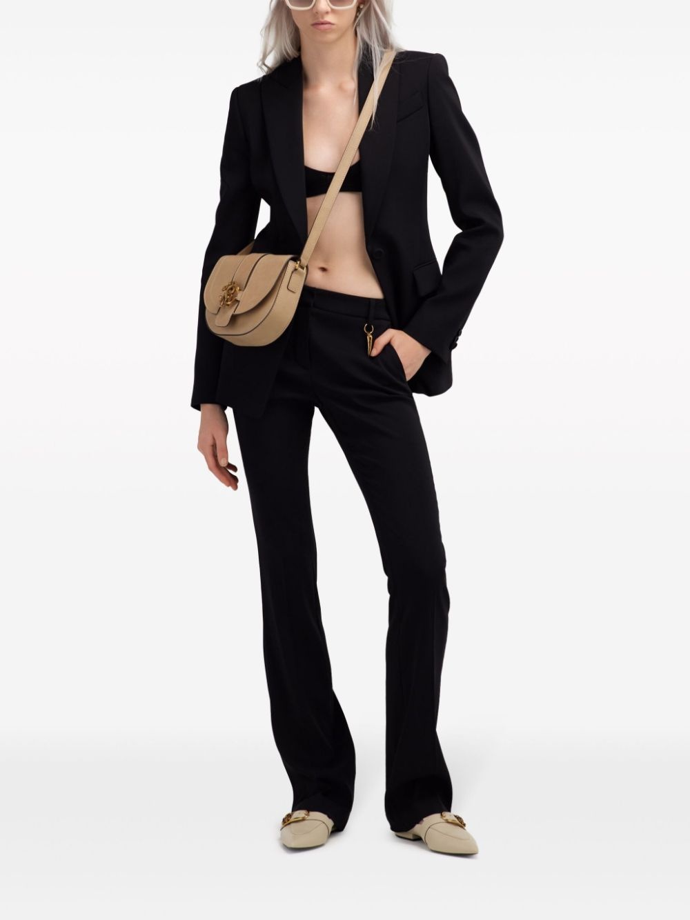 Tiger Tooth bootcut trousers - 2