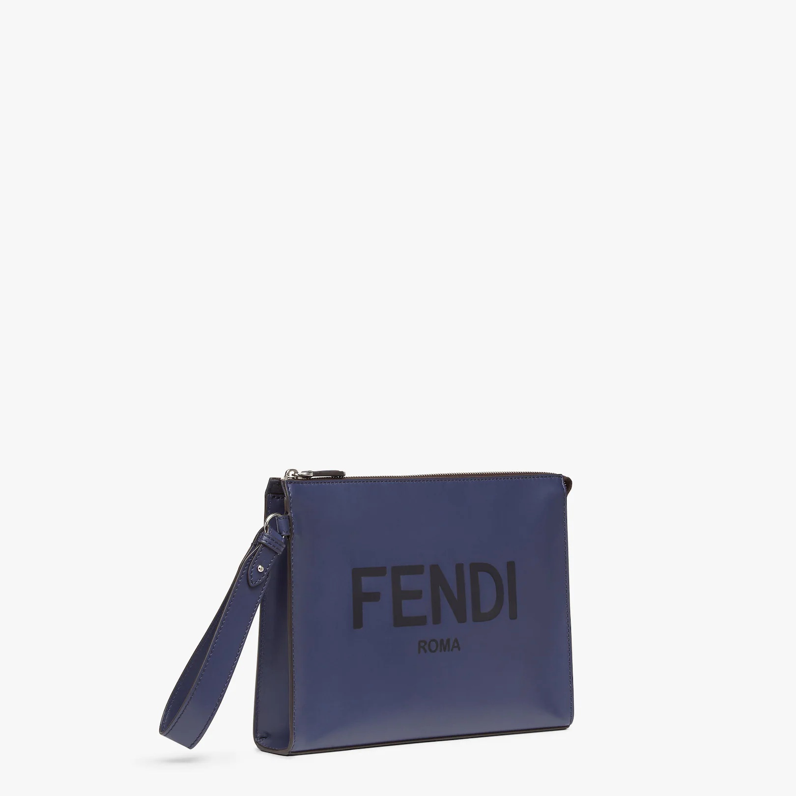 Blue leather pouch - 2