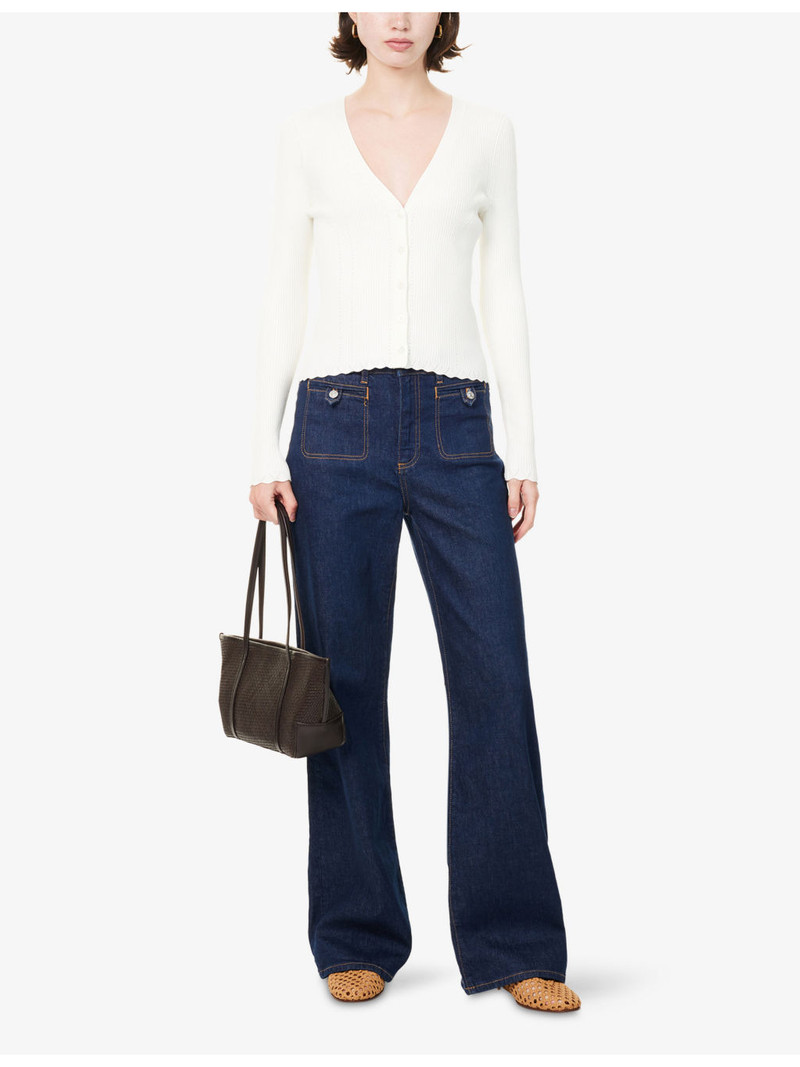 PAIGE Anessa Wide-Leg Denim Jeans outlook
