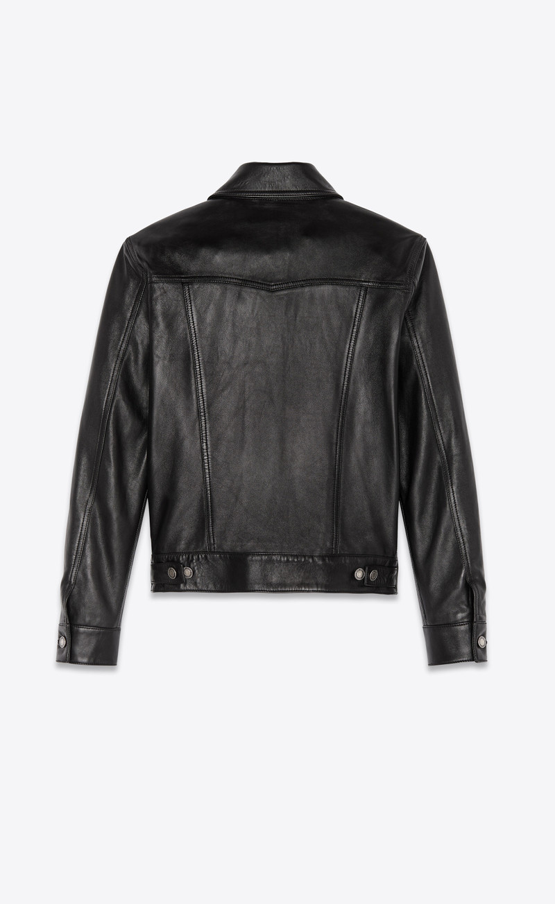 SAINT LAURENT lambskin denim jacket outlook