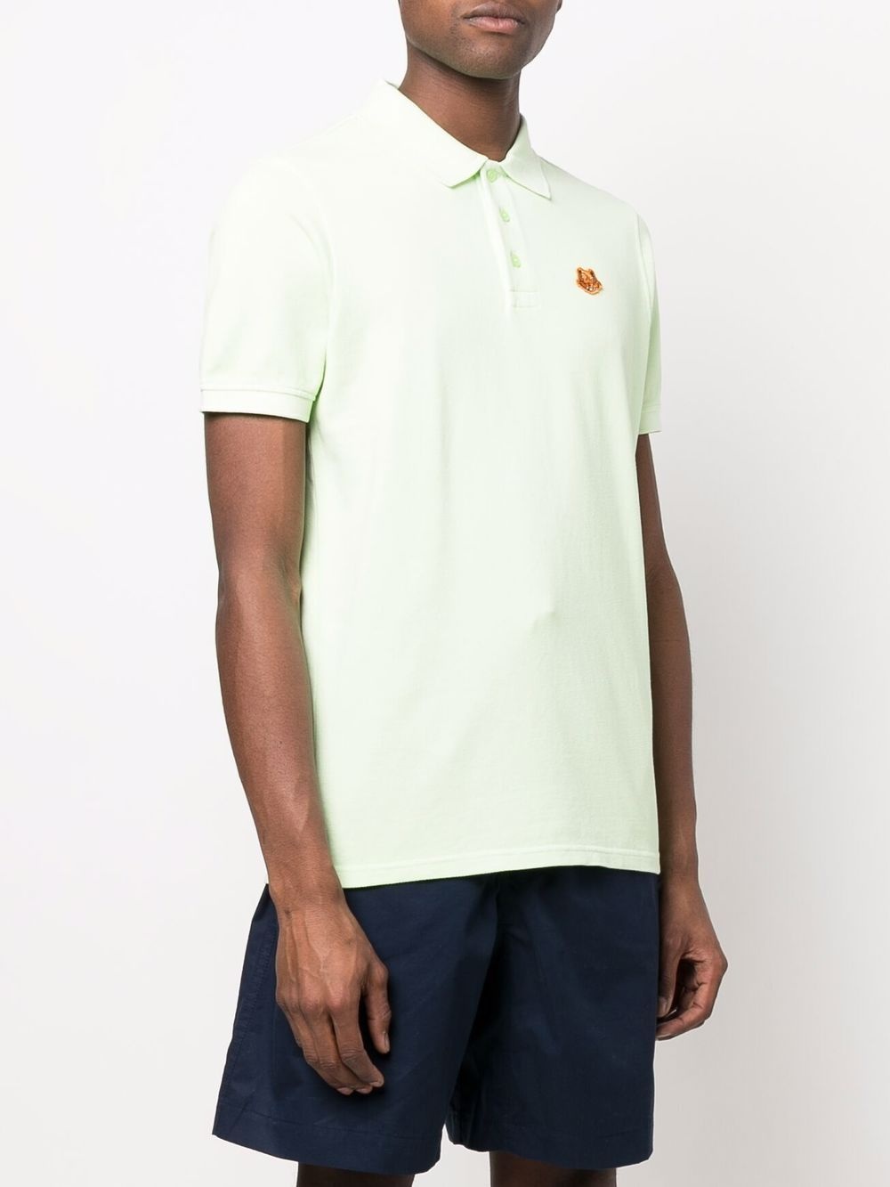 tiger-embroidered polo shirt - 3