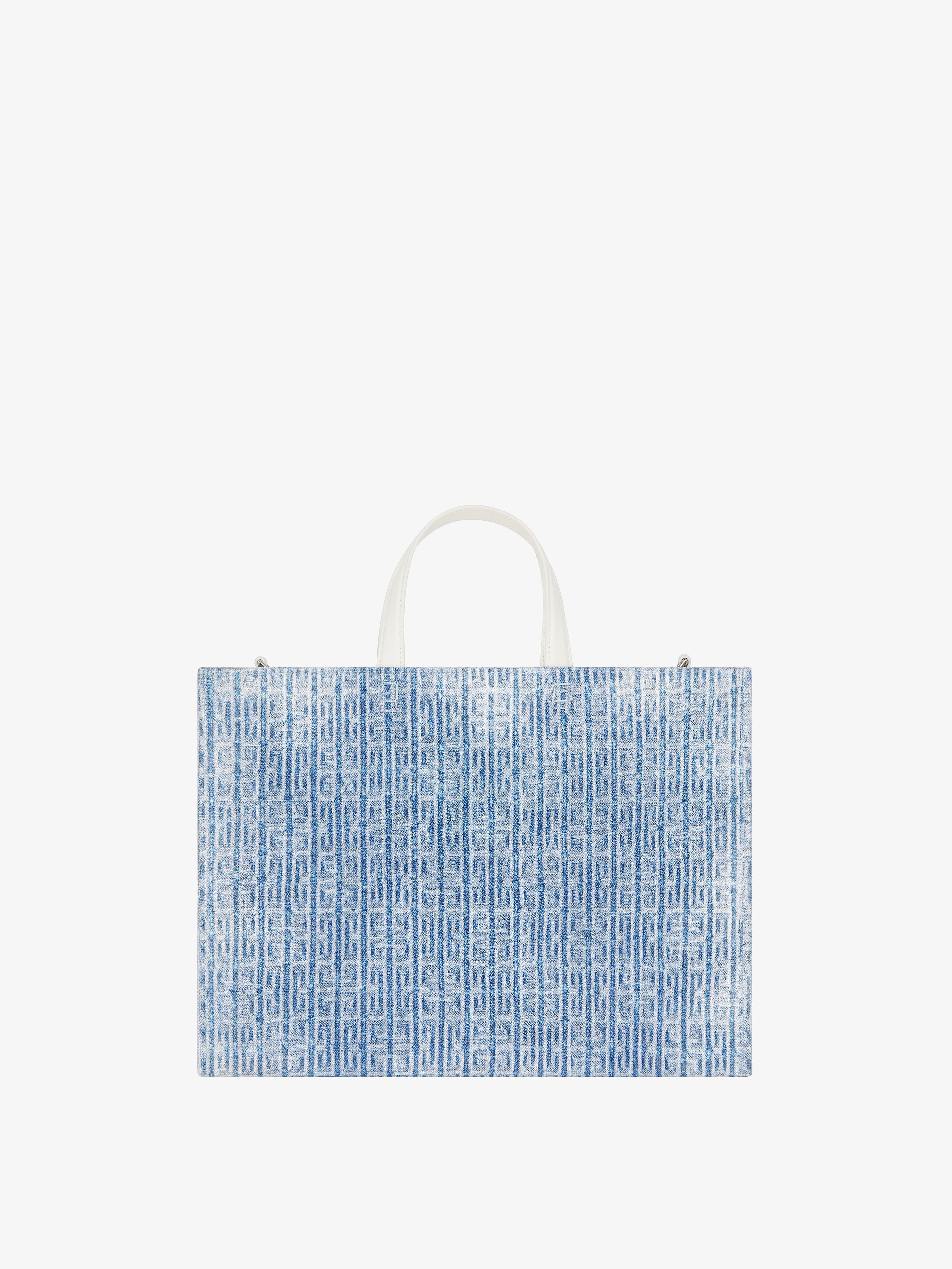 MEDIUM G-TOTE SHOPPING BAG IN 4G DENIM - 4