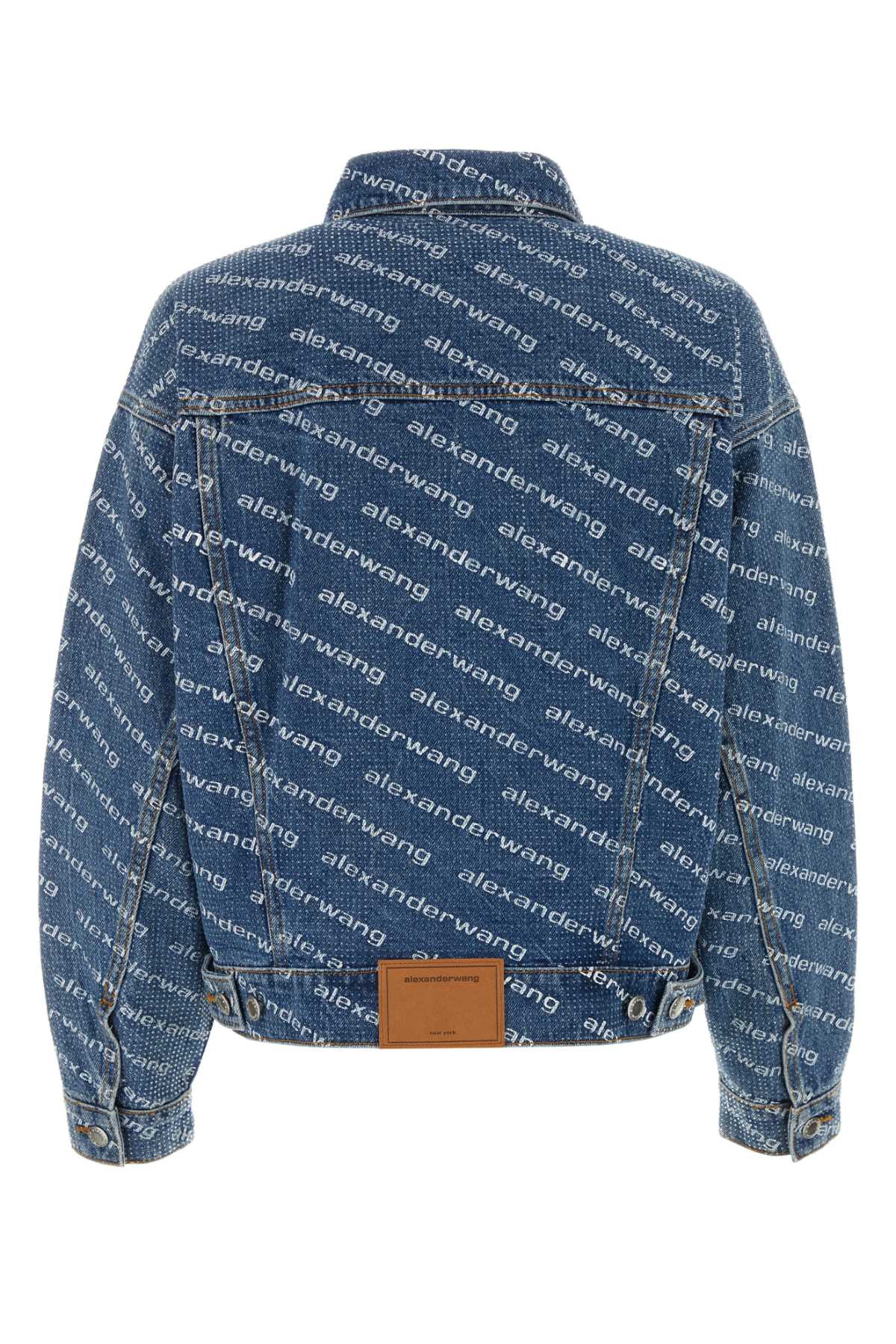 Alexander Wang Women Printed Denim Oversize Jacket - 2
