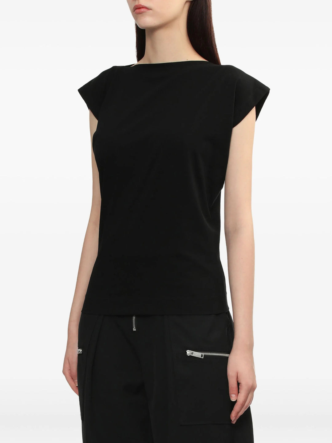 Draped Asymmetric T-Shirt - 3