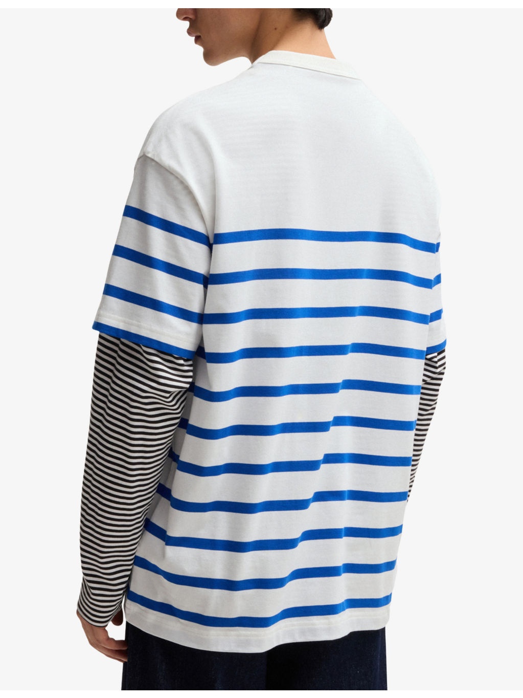 Logo-print striped cotton-jersey T-shirt - 4