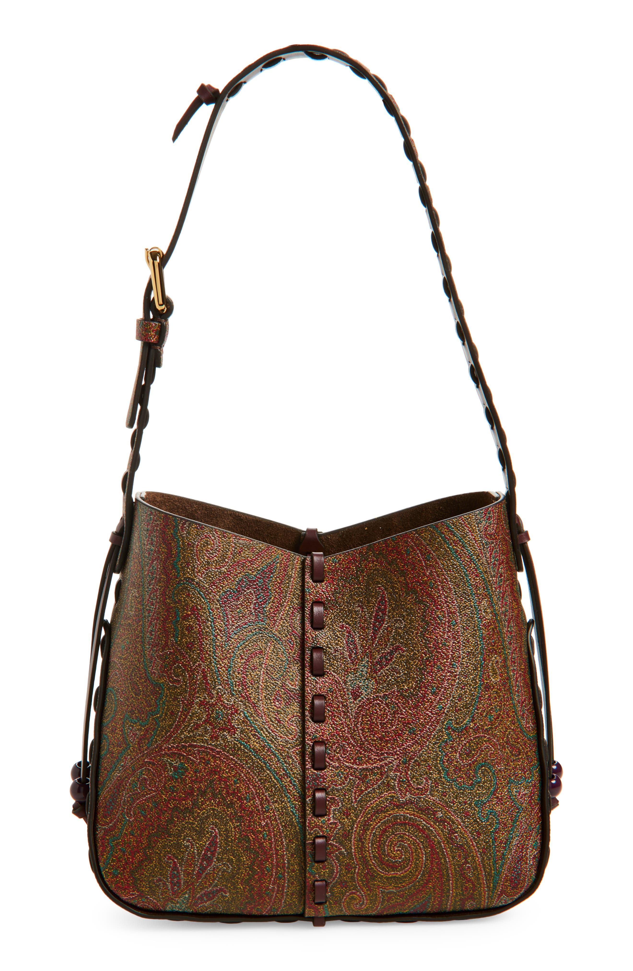 Etro Vulcan Arnica Coated Crossbody Bag in Vino at Nordstrom - 1