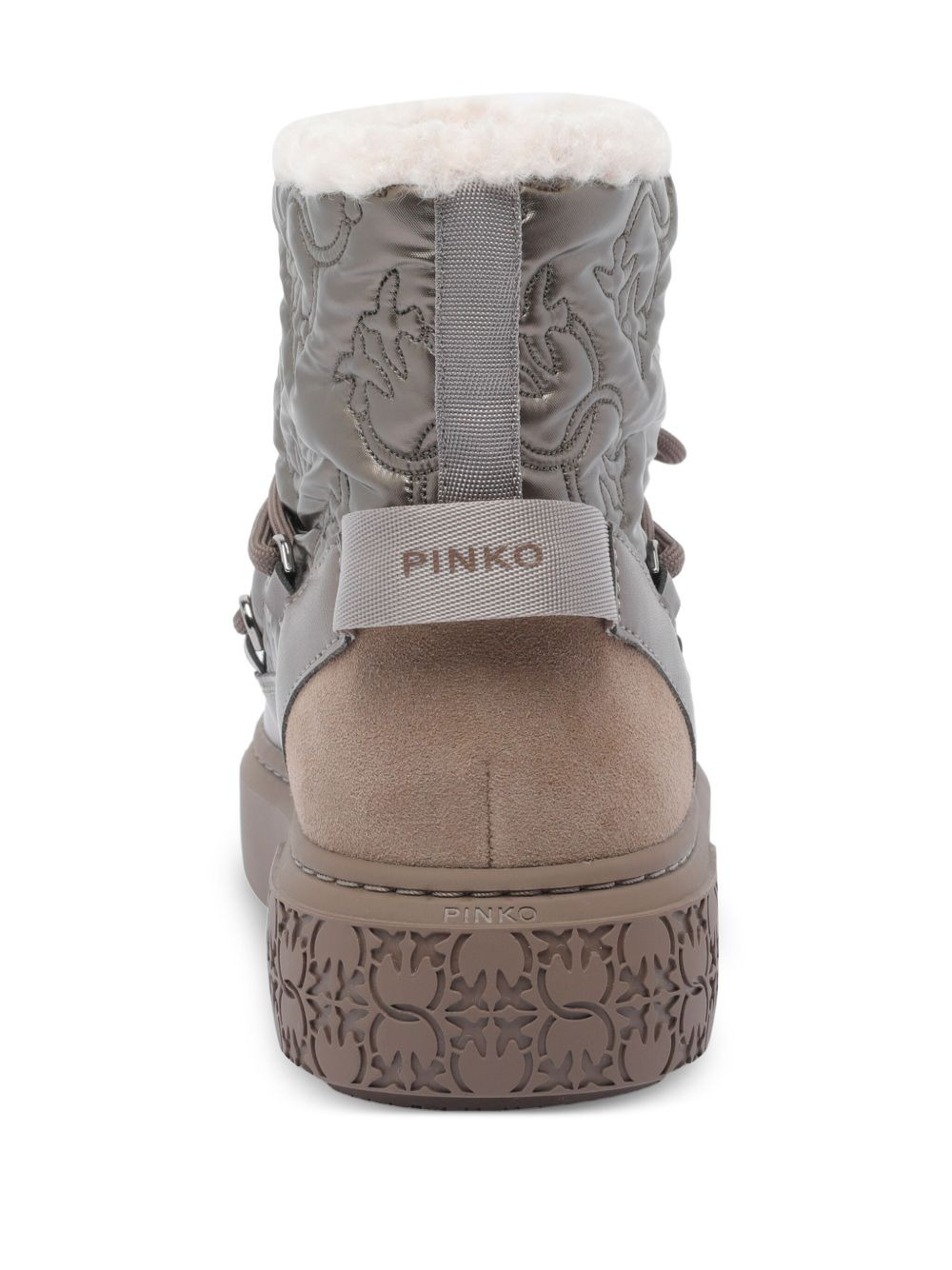 quilted floral-pattern boots - 3