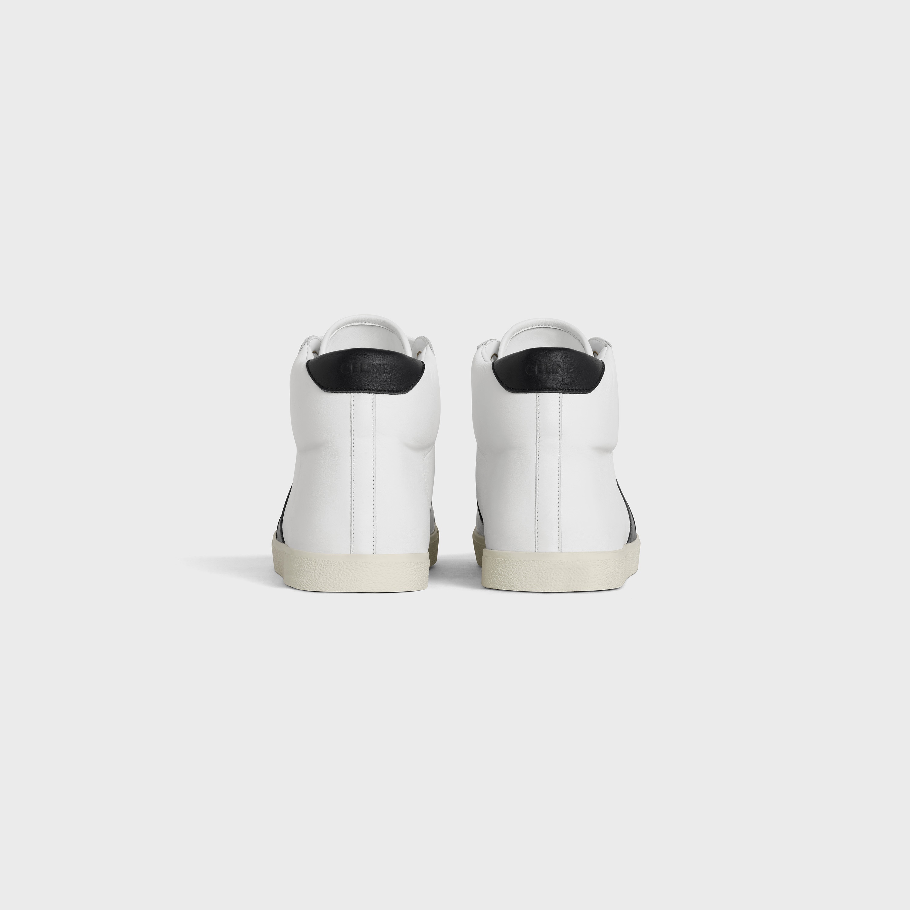 CELINE TRIOMPHE MID LACE UP SNEAKER IN CALFSKIN - 3