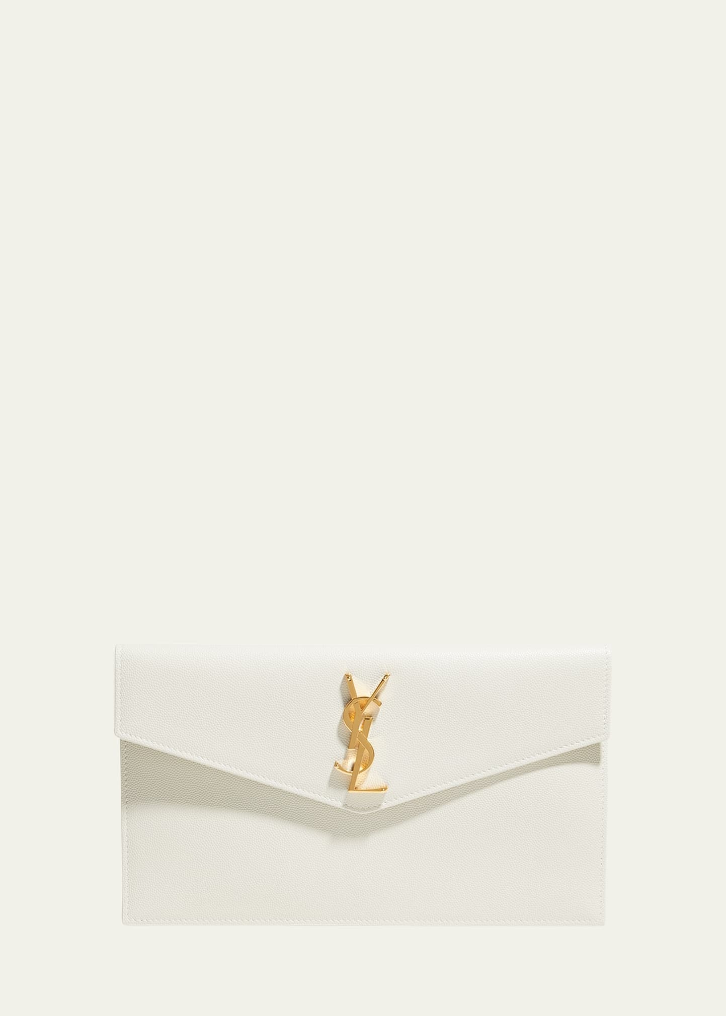 Uptown Medium YSL Monogram Grain de Poudre Pouch Bag - 1