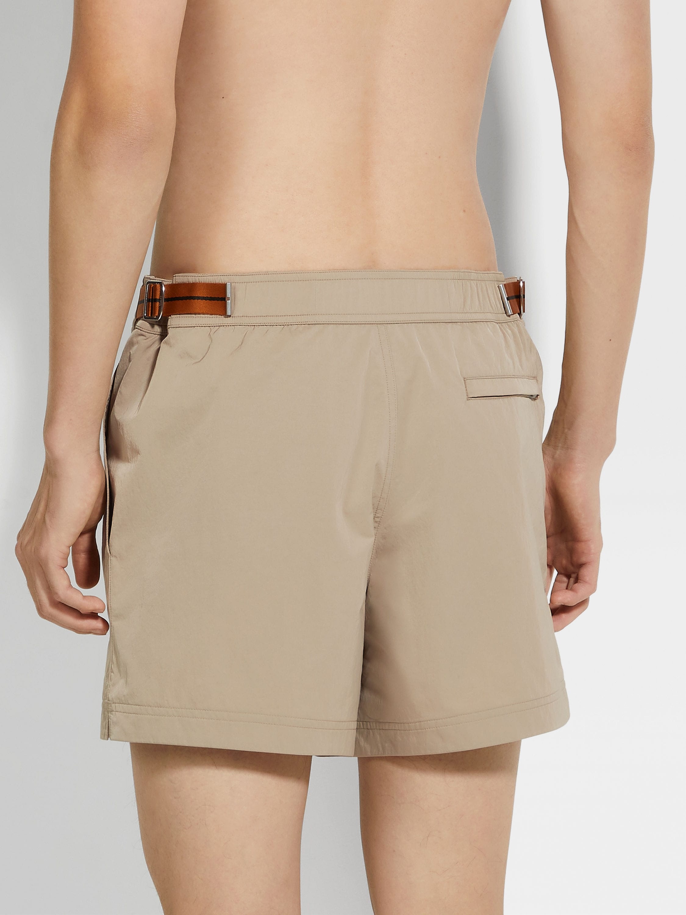 ZEGNA 232 ROAD BRAND MARK SWIM TRUNKS - 3
