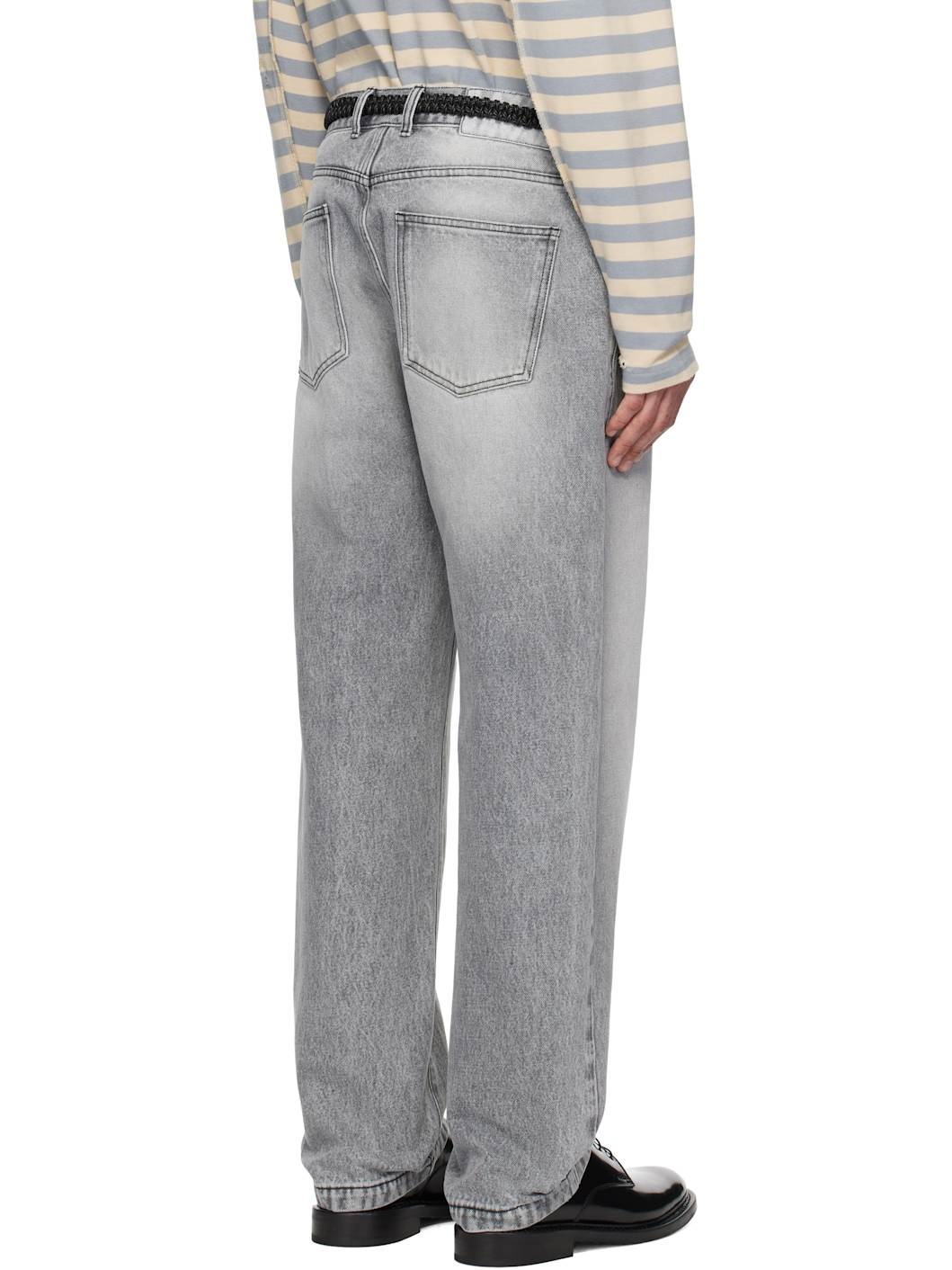 Gray Regular Jeans - 3