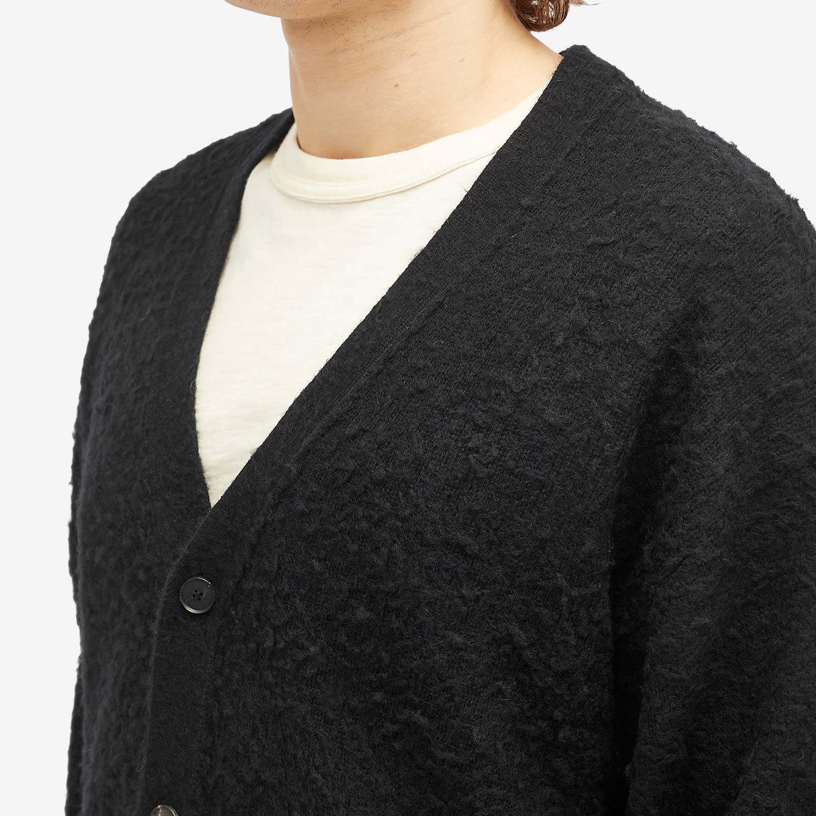 Auralee Brushed Wool Cashmere Cardigan - 5