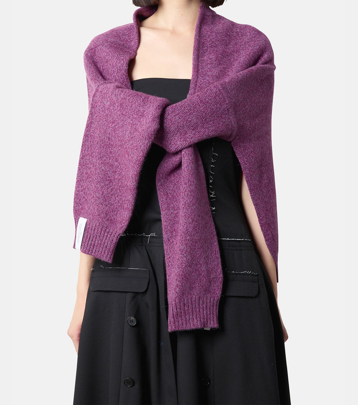Wool Knitted Cape - 2