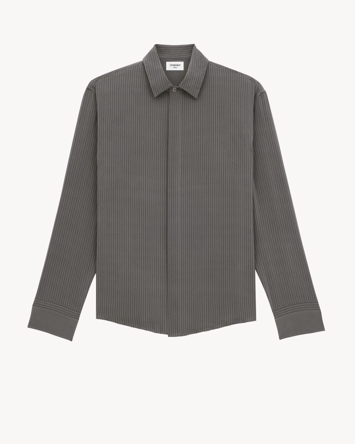 CASSANDRE SHIRT IN STRIPED SILK - 1
