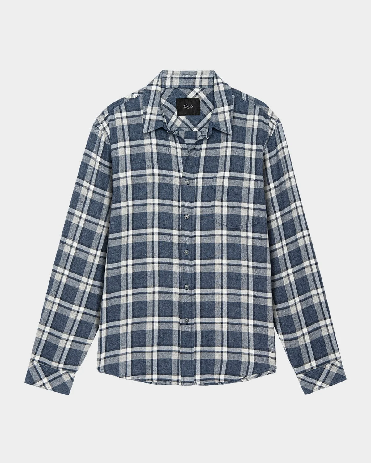 Men's Lennox Brushed Cotton Plaid Button-Down Shirt - 1