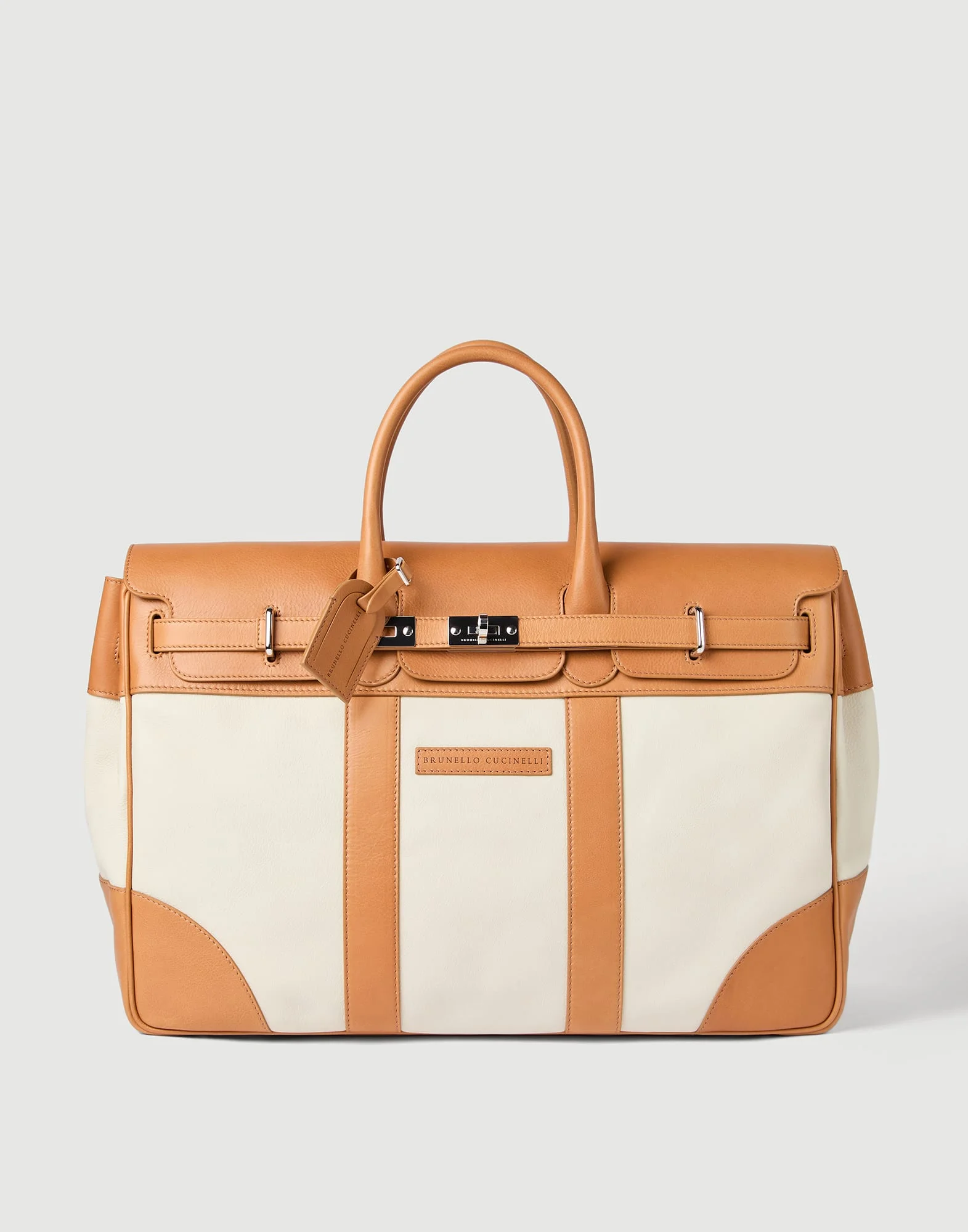 Grained calfskin and cowhide country bag - 1